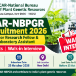 ICAR-NBPGR Recruitment 2026 – SRF & Laboratory Assistant